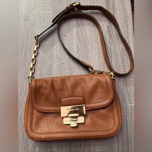 Michael Kors Tan Leather Crossbody Bag